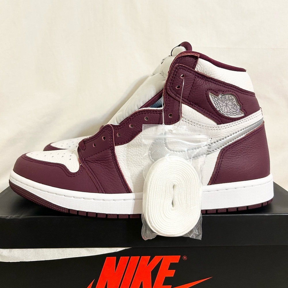 Jordan 1 Retro High OG Bordeaux size 10.5 555088-611 2021 BRAND NEW w/ OG BOX - Picture 2 of 5
